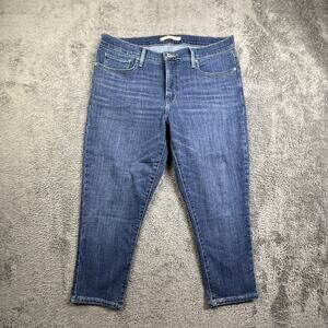 Levi's 311 Shaping Skinny Capri Jeans Women's Size 32 Medium Wash Blue